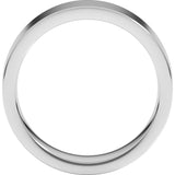 Platinum 6 mm Comfort-Fit Flat Band Size 11