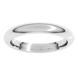 Sterling Silver 3 mm Comfort-Fit Half Round Band Size 7.5