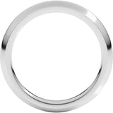 Sterling Silver 3 mm Comfort-Fit Half Round Band Size 10