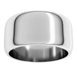 Sterling Silver 10 mm Half Round Band Size 8.5