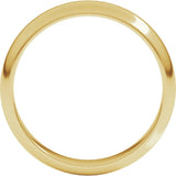 14K Yellow Gold 4 mm Half Round Band Size 5