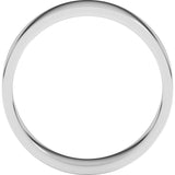 14K White Gold 5 mm Flat Band Size 11