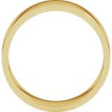 14K Yellow Gold 6 mm Flat Band Size 13