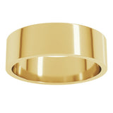 14K Yellow Gold 6 mm Flat Band Size 13