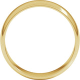 10K Yellow Gold 6 mm Lightweight Half Round Band Size 11