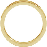 10K Yellow Gold 4 mm Comfort-Fit Flat Band Size 10