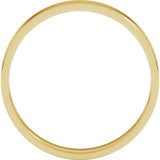 10K Yellow Gold 3 mm Ultra-Lightweight Flat Band Size 4
