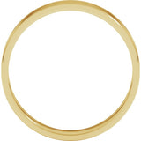 18K Yellow Gold 4 mm Ultra-Lightweight Flat Band Size 5.5
