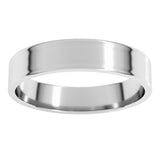 10K White Gold 4 mm Ultra-Lightweight Flat Band Size 9