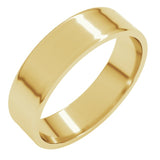 14K Yellow Gold 5 mm Ultra-Lightweight Flat Band Size 9