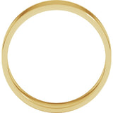 14K Yellow Gold 6 mm Ultra-Lightweight Flat Band Size 7
