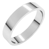 10K White Gold 4 mm Flat Band Size 6