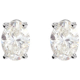 14K White Gold 1/5 CTW Lab-Grown Diamond Earrings