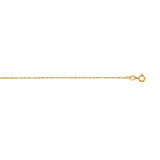 14K Gold .85Mm Machine Rope Chain (Carded)