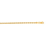 14K Gold 3.5Mm Diamond Cut Royal Rope Chain