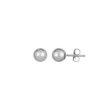 14K Gold Polished 6Mm Post Earring