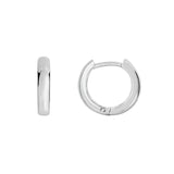 Silver 4X14Mm Huggie Earring