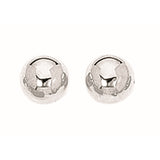 Silver 8Mm Ball Earring