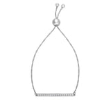 Sterling Silver 9.25in Polished Bracelet with Draw String Clasp