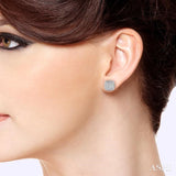 1/20 ctw Single Cut Diamond Earrings in Sterling Silver
