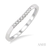 1/20 ctw Round Cut Diamond Wedding Band in 14K White Gold