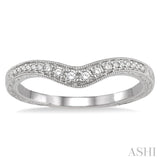 1/6 ctw Round Cut Diamond Wedding Band in 14K White Gold