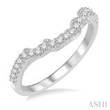 1/4 ctw Round Diamond Wedding Band in 14K White Gold