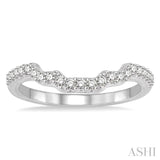 1/4 ctw Round Diamond Wedding Band in 14K White Gold