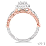 Fusion Diamond Engagement Ring