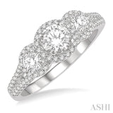 Past Present & Future Diamond Engagement Ring