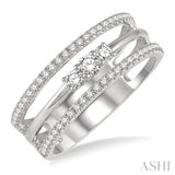 Diamond Layered Fashion Ring