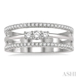 Diamond Layered Fashion Ring