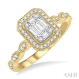 Fusion Diamond Engagement Ring