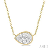 Pear Shape Lovebright Essential Diamond Necklace