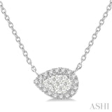 Pear Shape Lovebright Essential Diamond Necklace