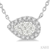 Pear Shape Lovebright Essential Diamond Necklace