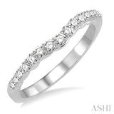 Curved Diamond Wedding Band