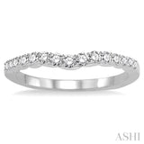 Curved Diamond Wedding Band