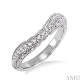 Curved Diamond Wedding Band