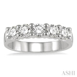 5 Stone Diamond Wedding Band