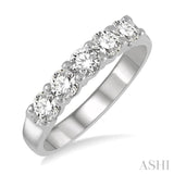 5 Stone Diamond Wedding Band