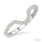 1/5 Ctw Round Diamond Wedding Band in 14K White Gold