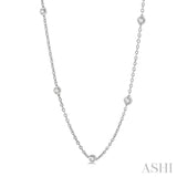 2.00 ctw Round Cut Diamond Fashion Necklace in 14K White Gold