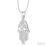 Hamsa Diamond Pendant