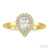 Pear Shape Diamond Engagement Ring