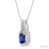 Gemstone & Diamond Pendant