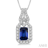 Gemstone & Diamond Pendant