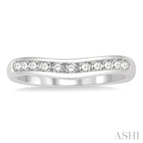 Curved Diamond Wedding Band