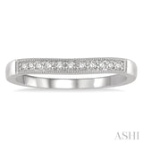 Curved Diamond Wedding Band