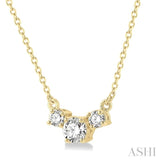 Three Stone Diamond Necklace